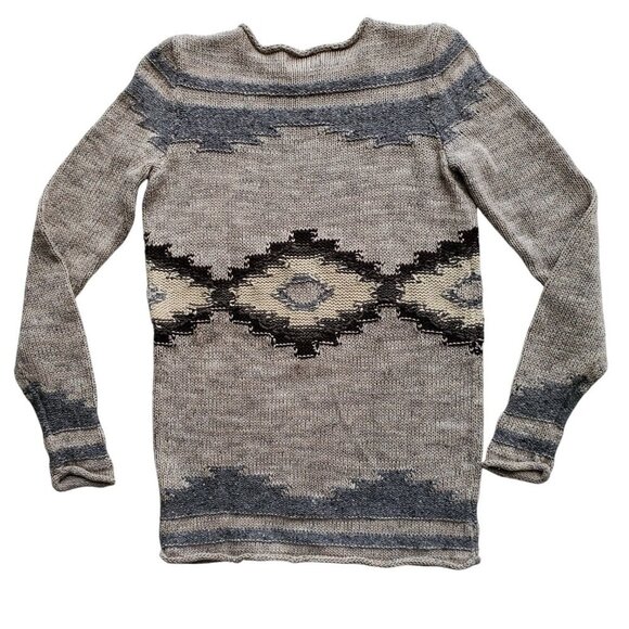 Lauren Ralph Lauren VTG Tribal Sweater Cotton Blend Sweater Navajo Aztec Indian - Picture 8 of 14